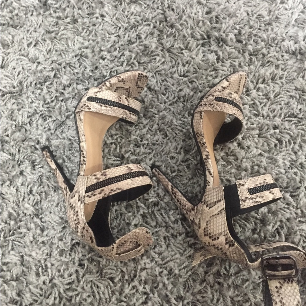 Snake skin heels